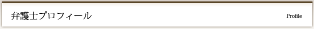 弁護士プロフィール